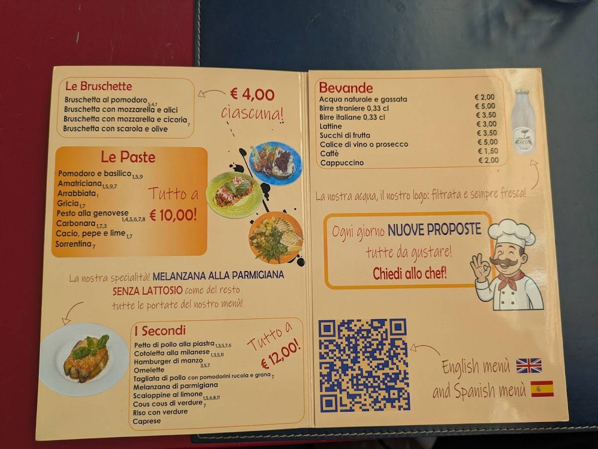 Bar Glorioso bistrot меню