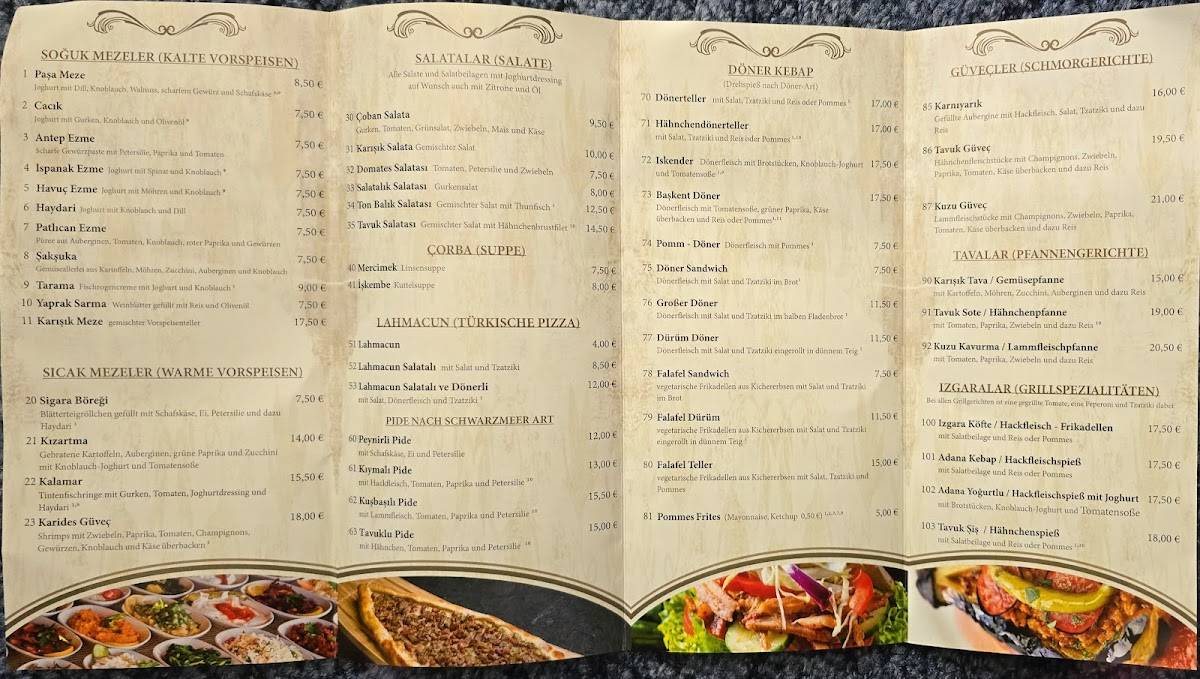 Baskent Restaurant меню