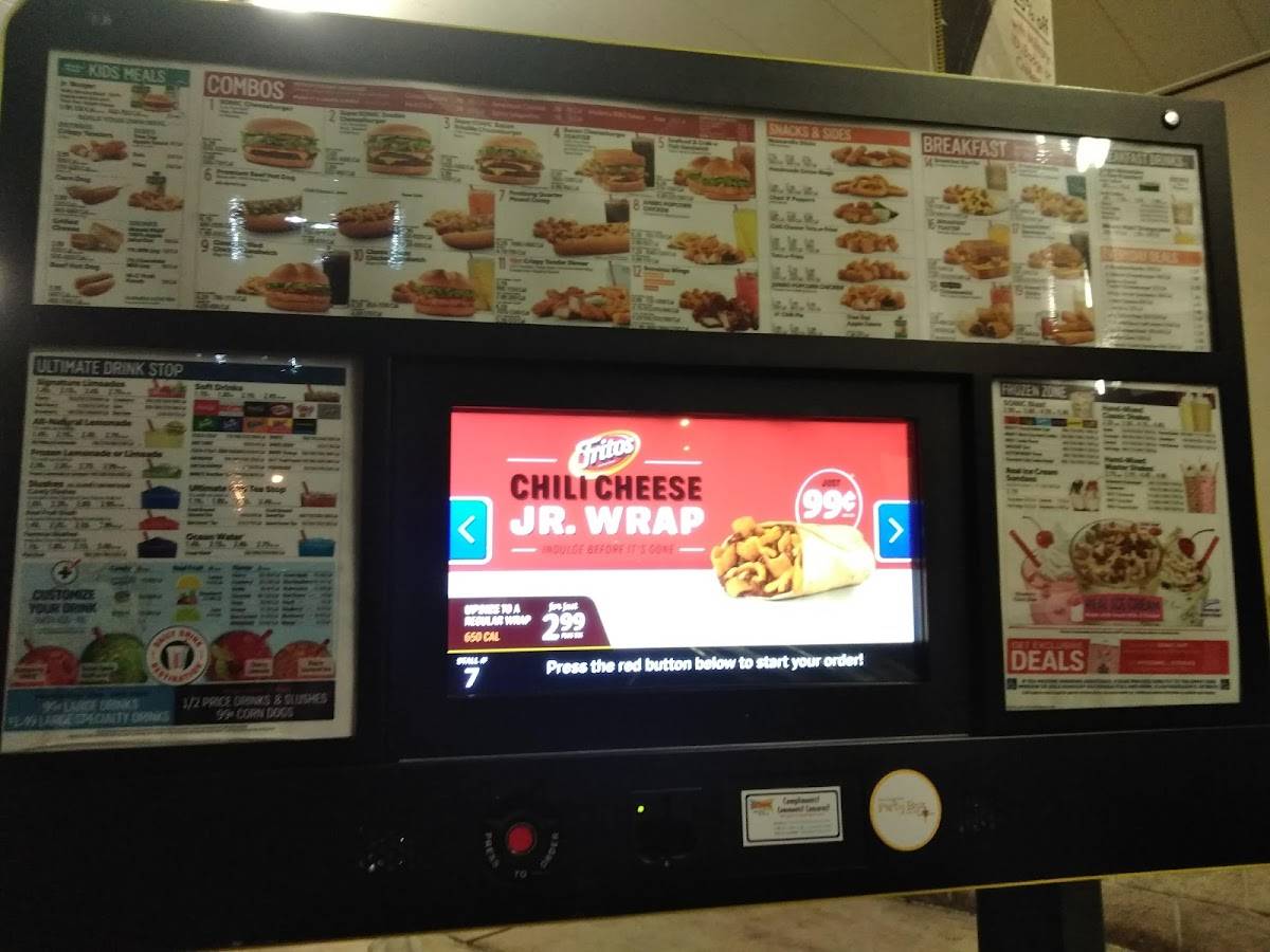 Sonic Drive-In меню