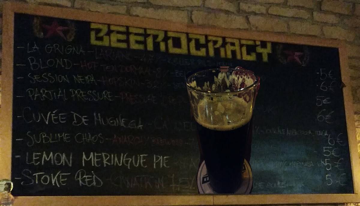 Beerocracy меню