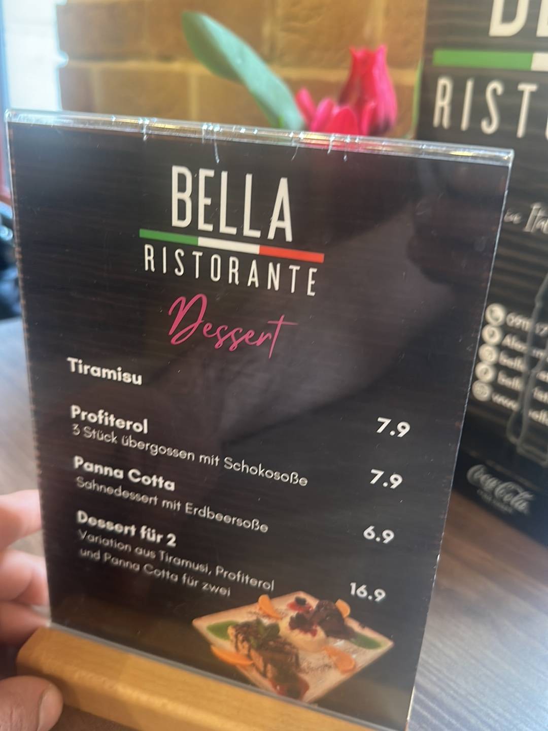 Bella Ristorante меню