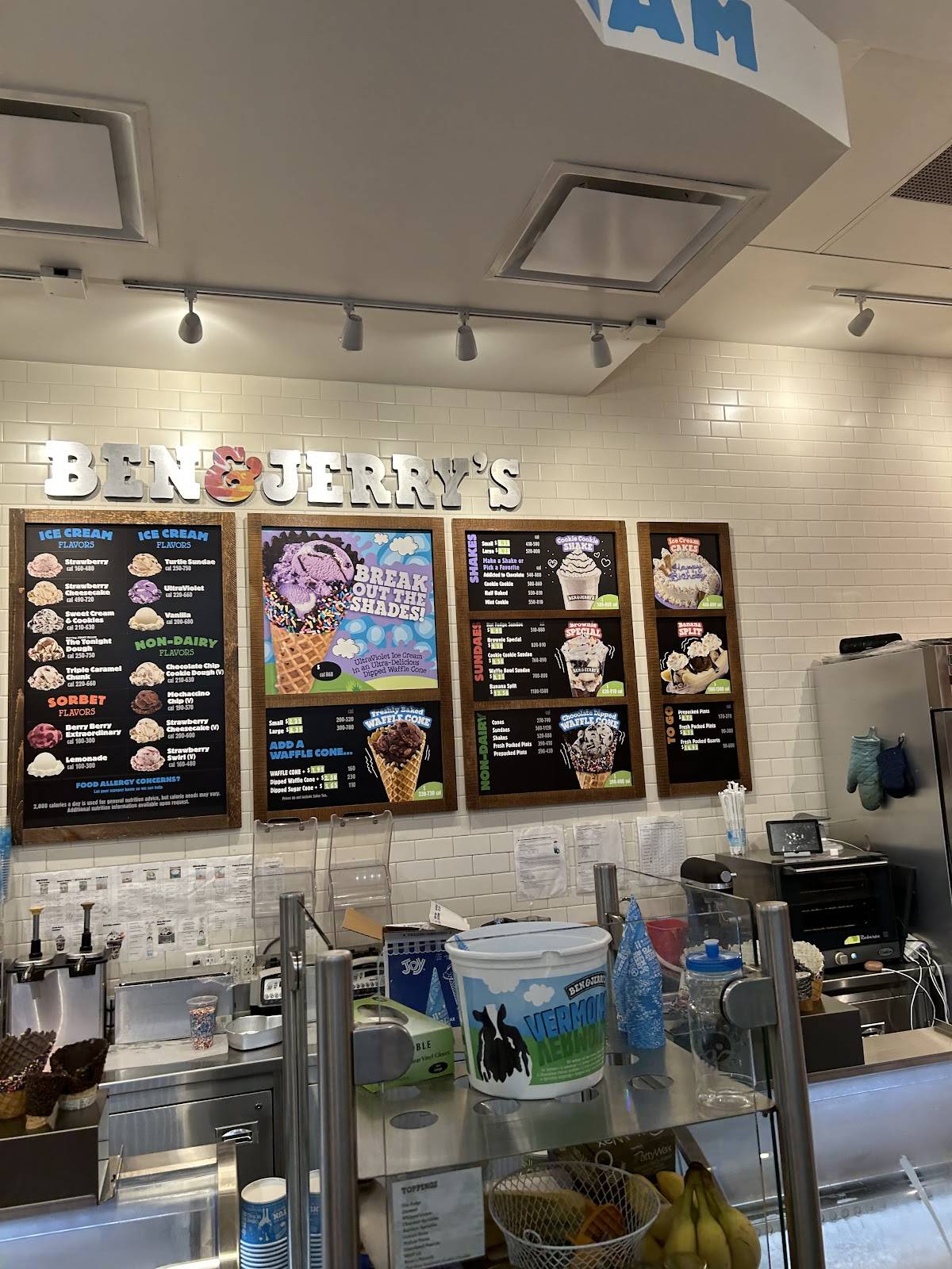 Ben & Jerry’s меню
