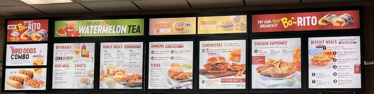 Bojangles меню