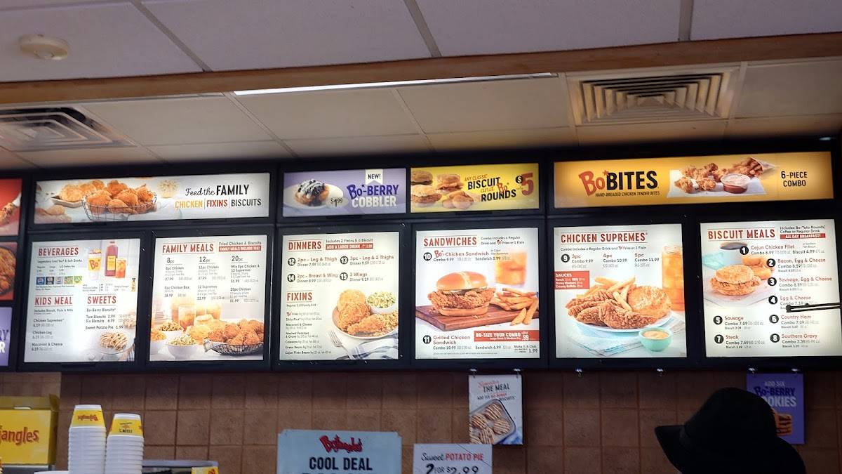 Bojangles меню