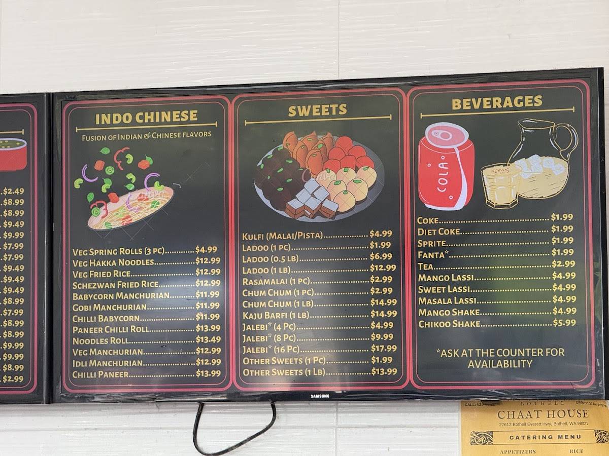 Bothell Chaat House меню