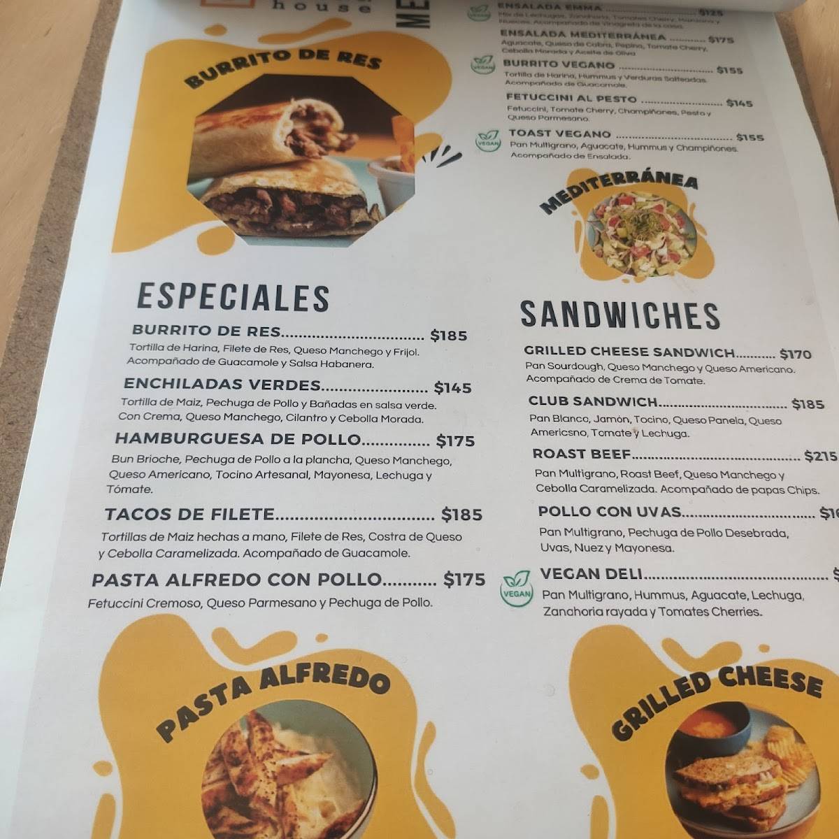 Bread House Mérida меню