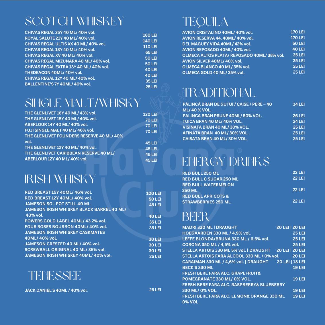 Restaurant Codru меню