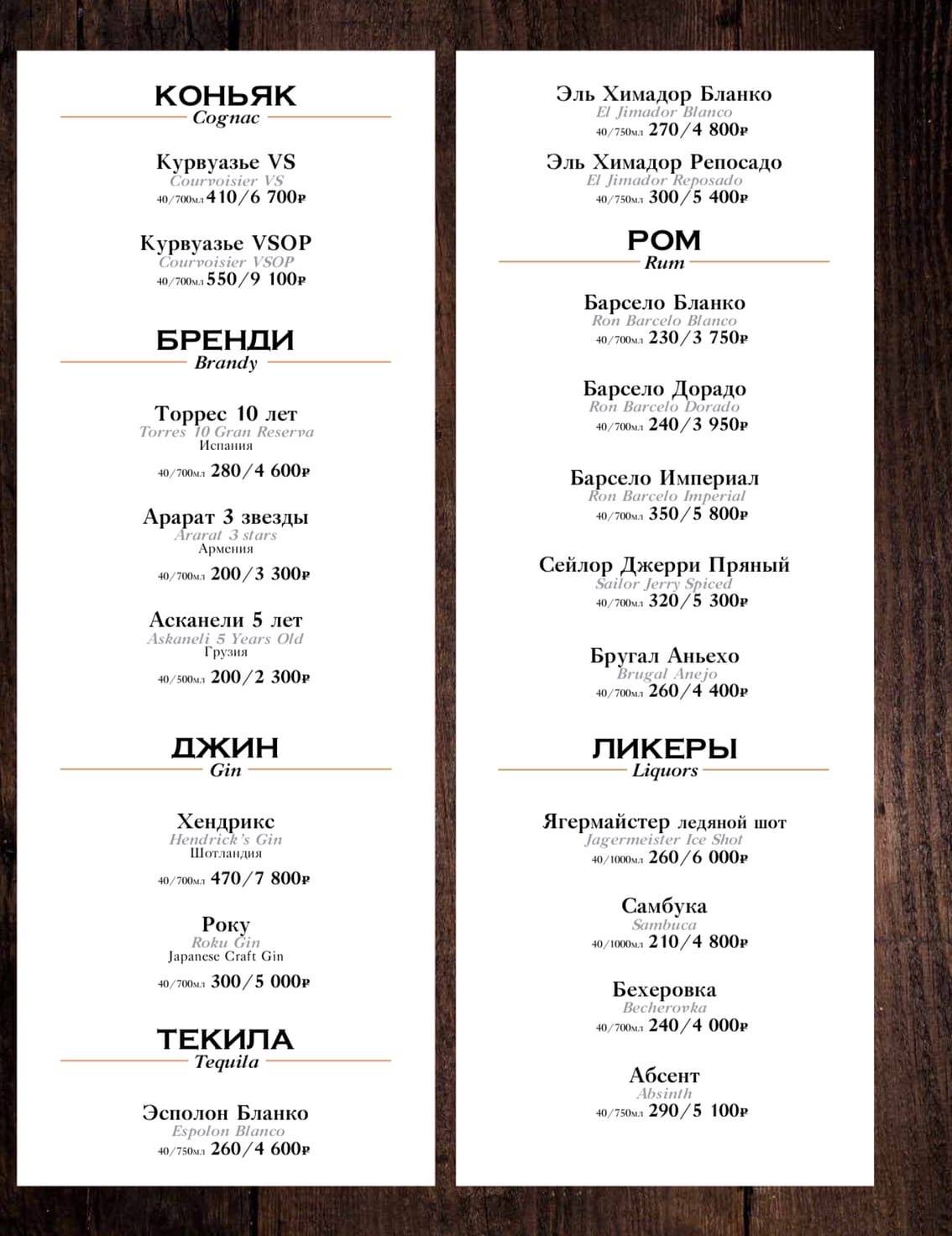Burger House пивной ресторан Voronezh меню