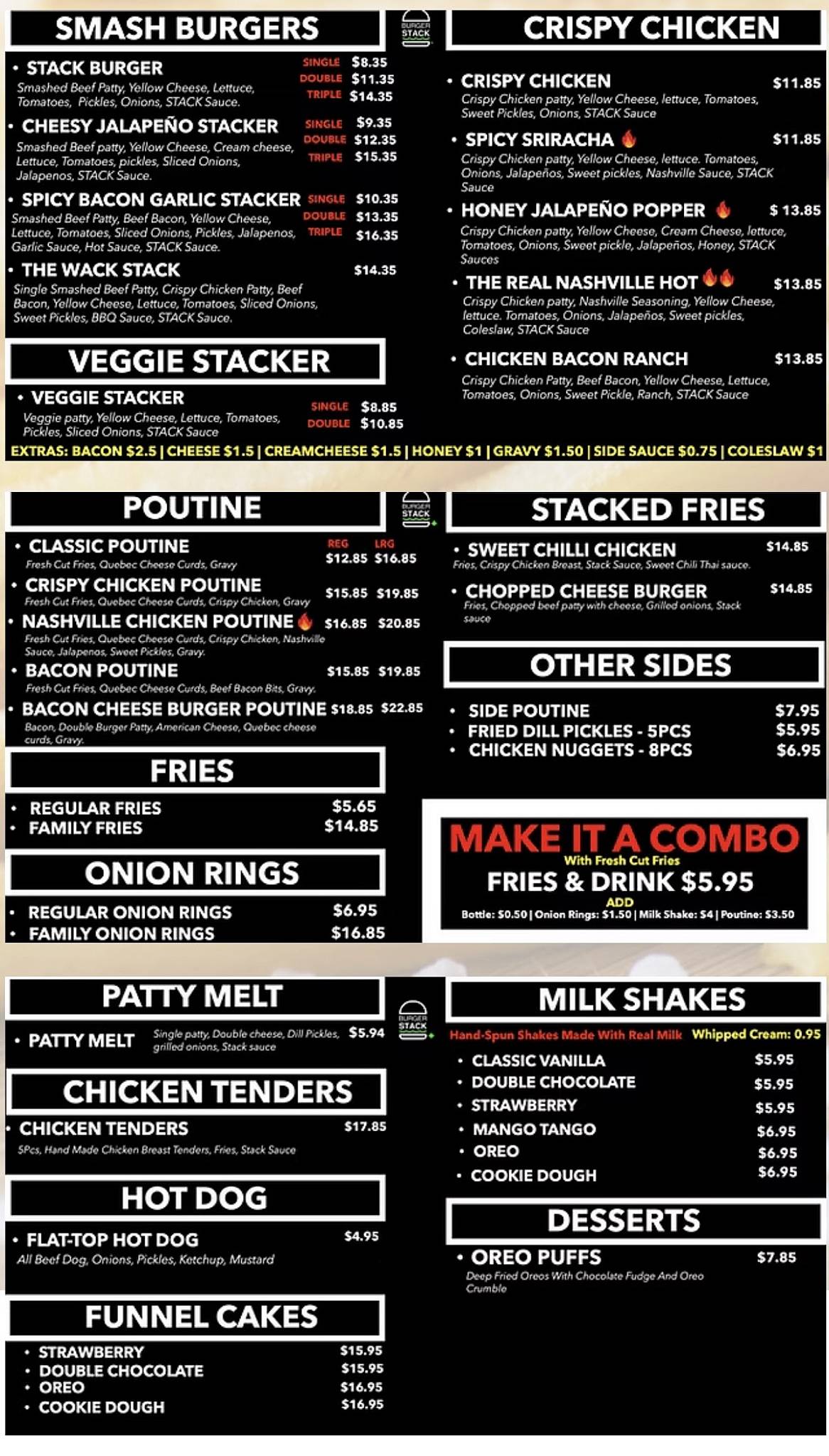 Burger Stack - smashburgers меню