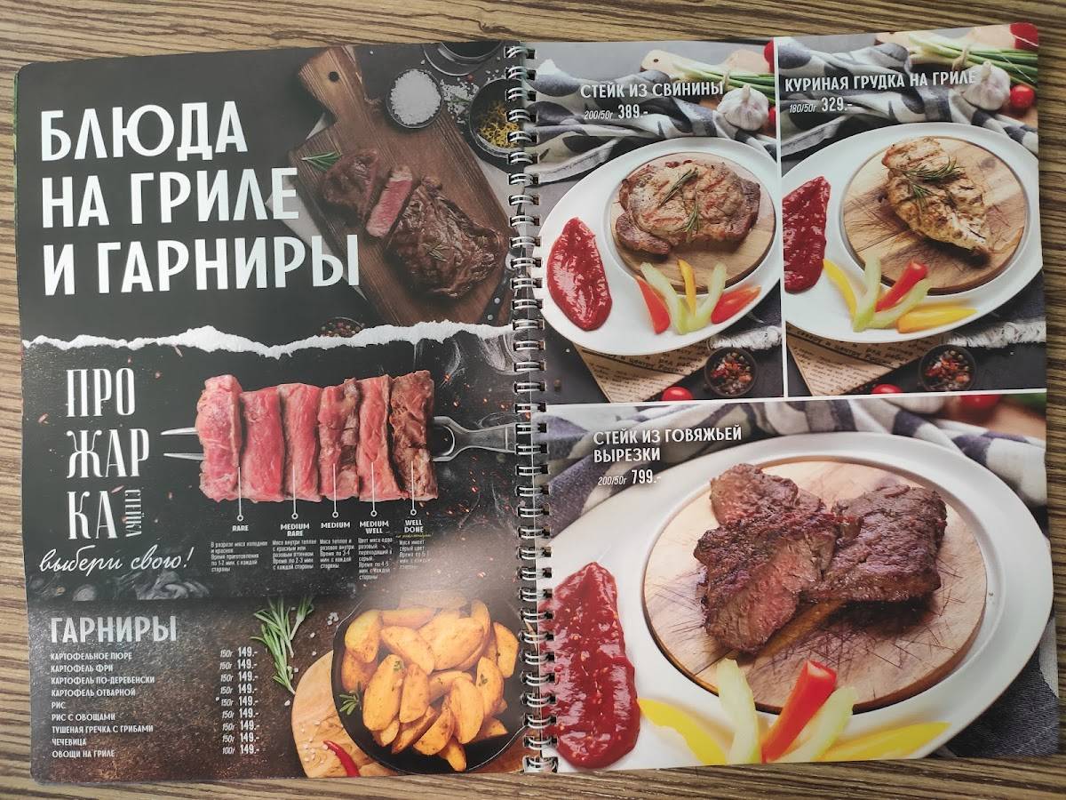 Калифорния меню