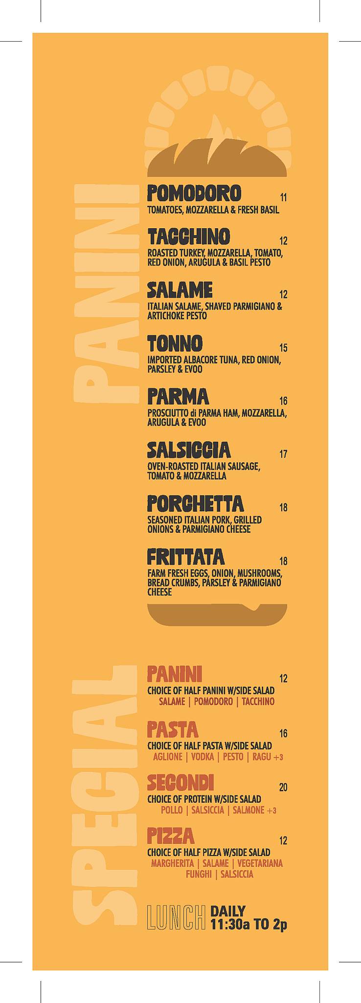 Centro & Storico Cafe меню