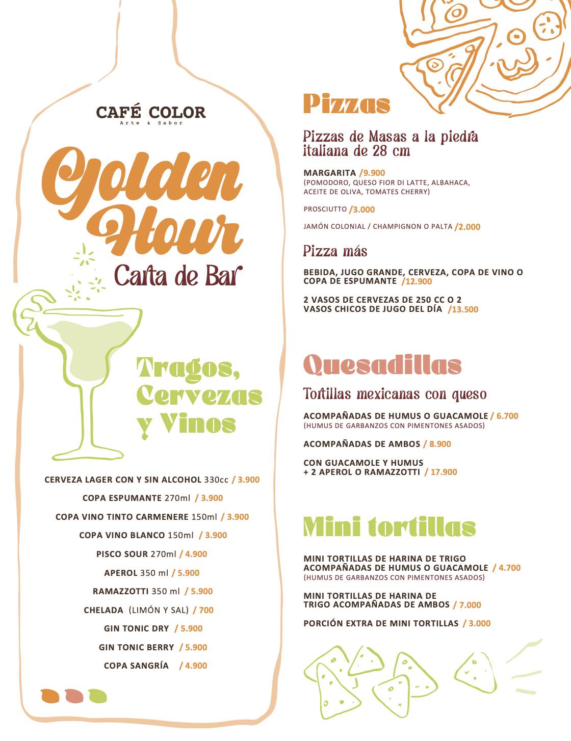 Café Color меню