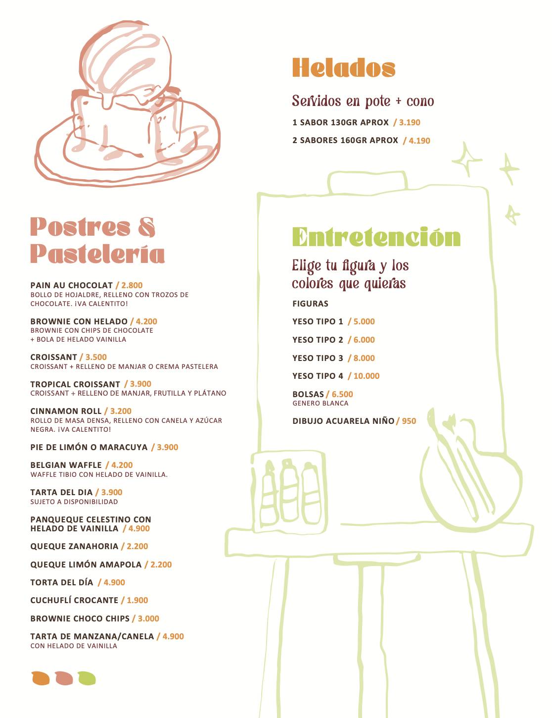 Café Color меню