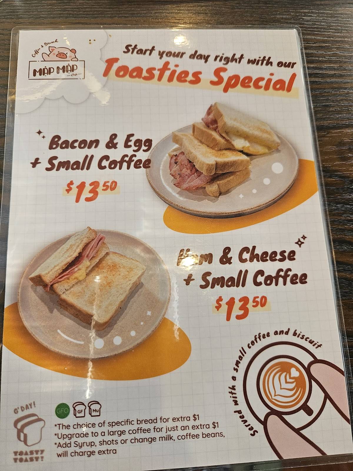 Mập Mập Cafe - The Piggy Coffee Coffee, Brunch, Bánh mì, Phở меню