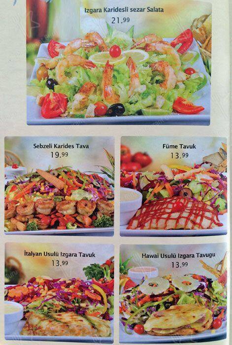 Supper Club, Kuruçeşme меню