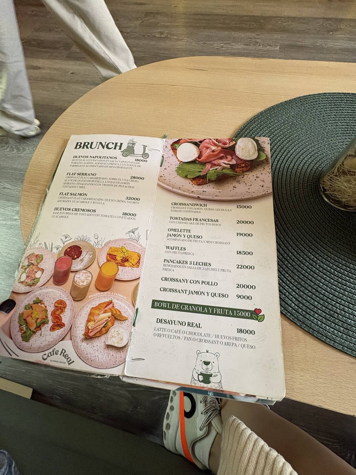Café Real меню
