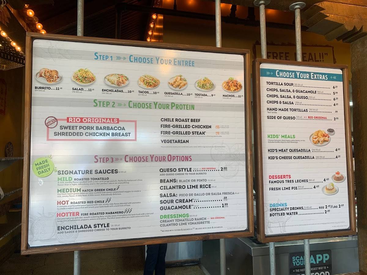 Cafe Rio Fresh Modern Mexican меню