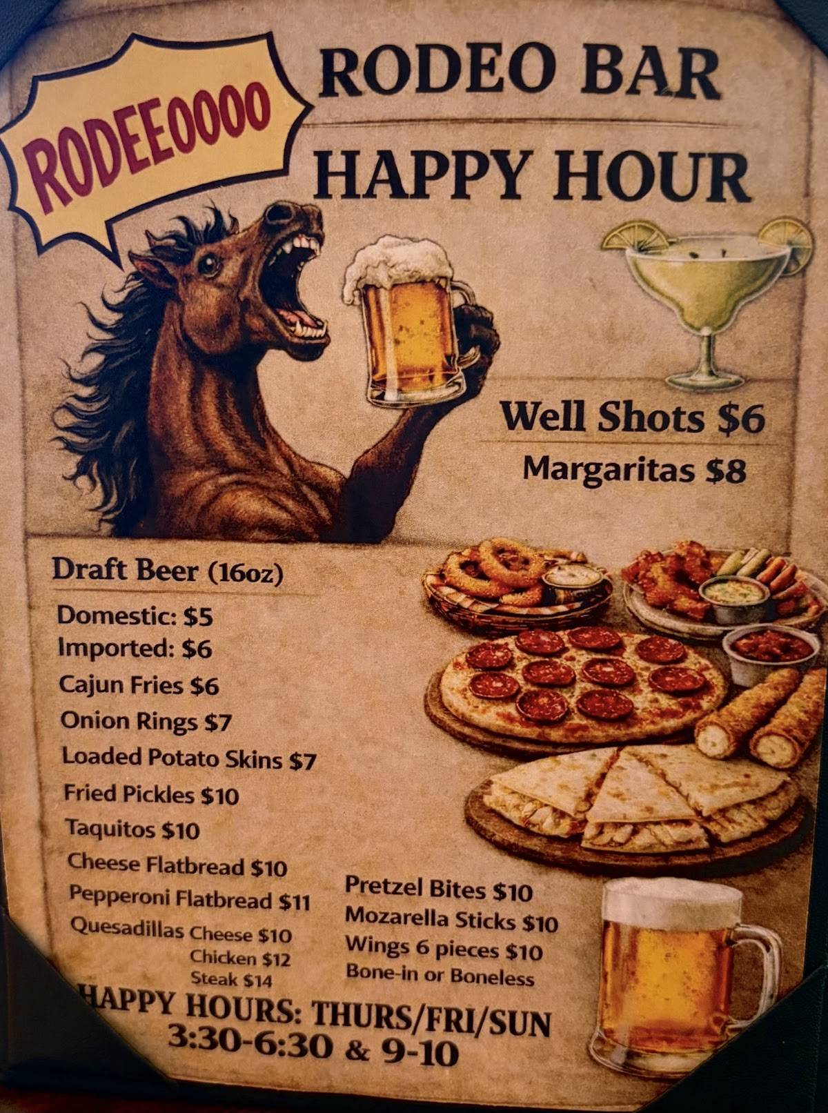 Rodeo Cafe Temecula меню
