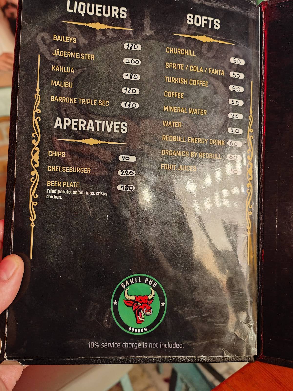 Çakıl Pub меню