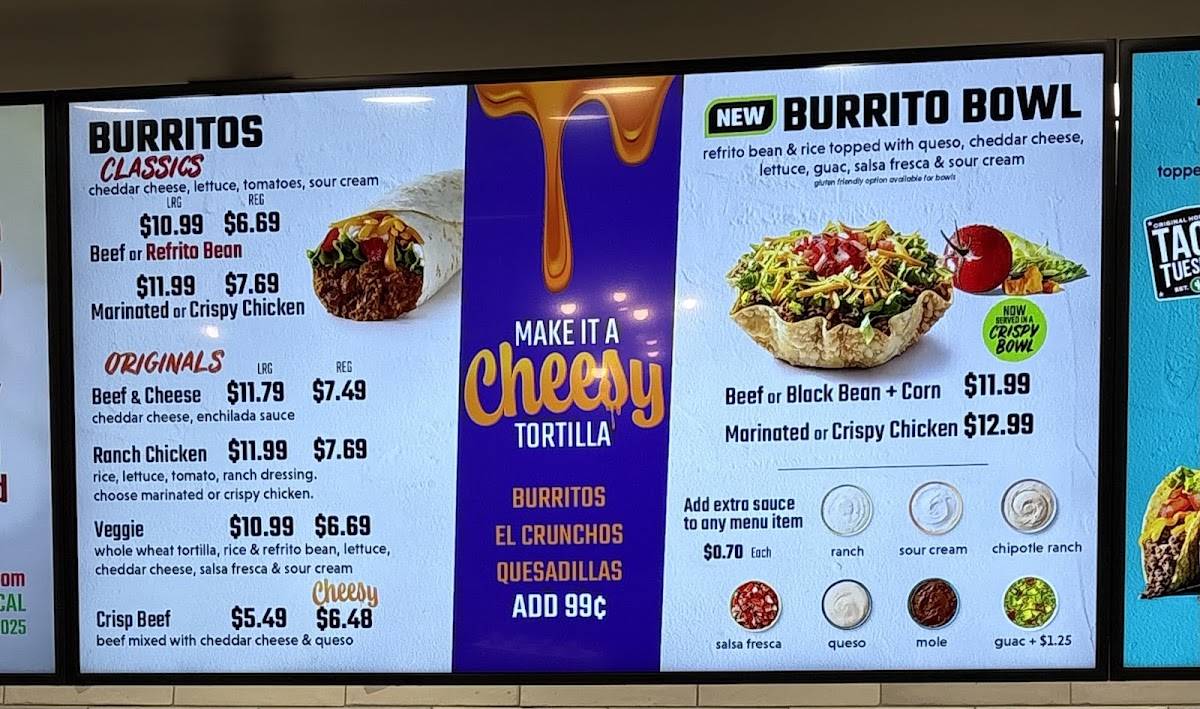 TacoTime меню