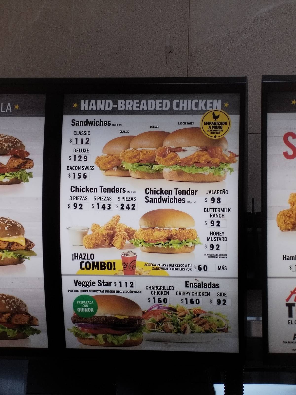Carls Jr Espacio Mall меню
