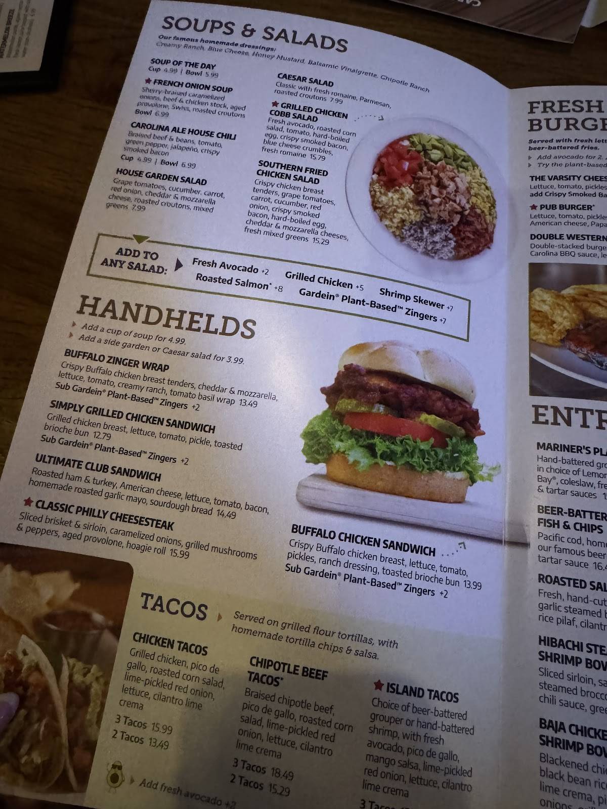 Carolina Ale House - Brier Creek меню