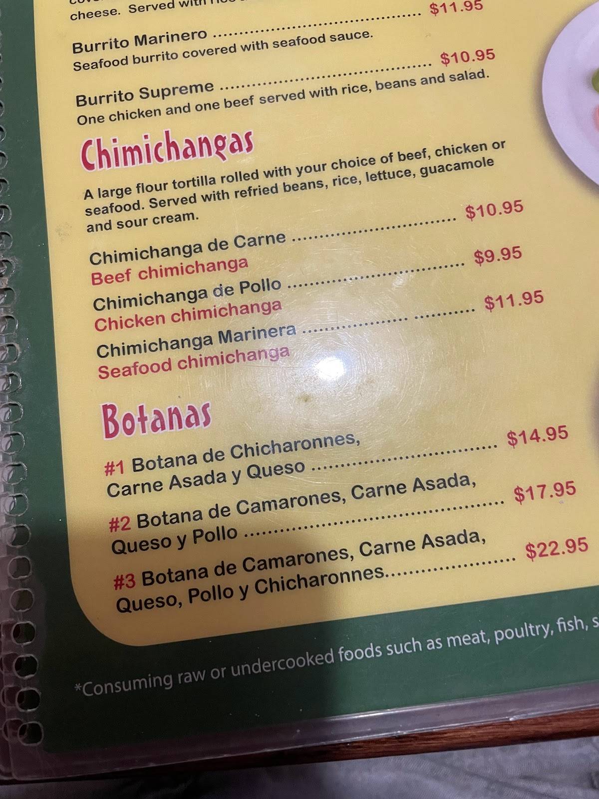 El Cuscatleco меню