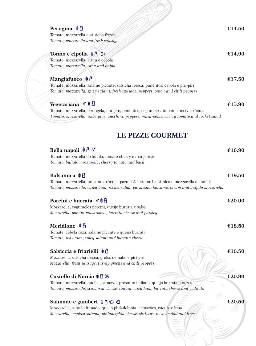 Castello di Norcia - Ristorante Italiano Pizzeria меню