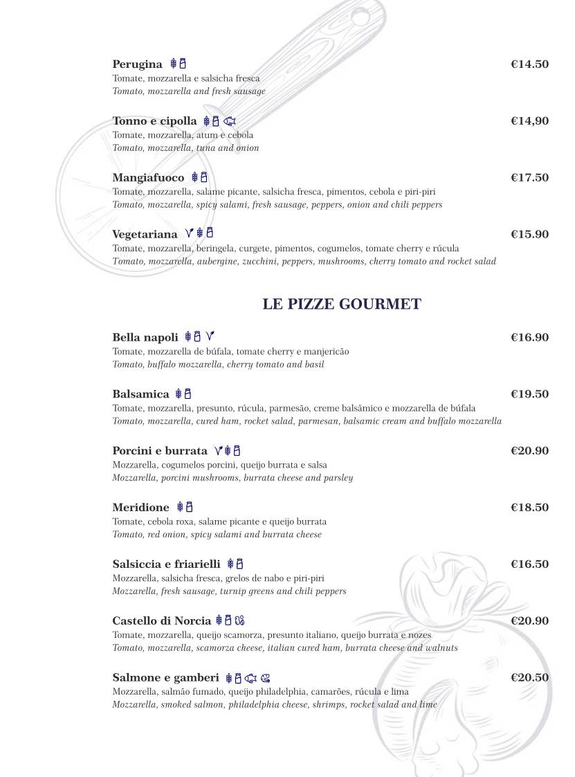 Castello di Norcia - Ristorante Italiano Pizzeria меню