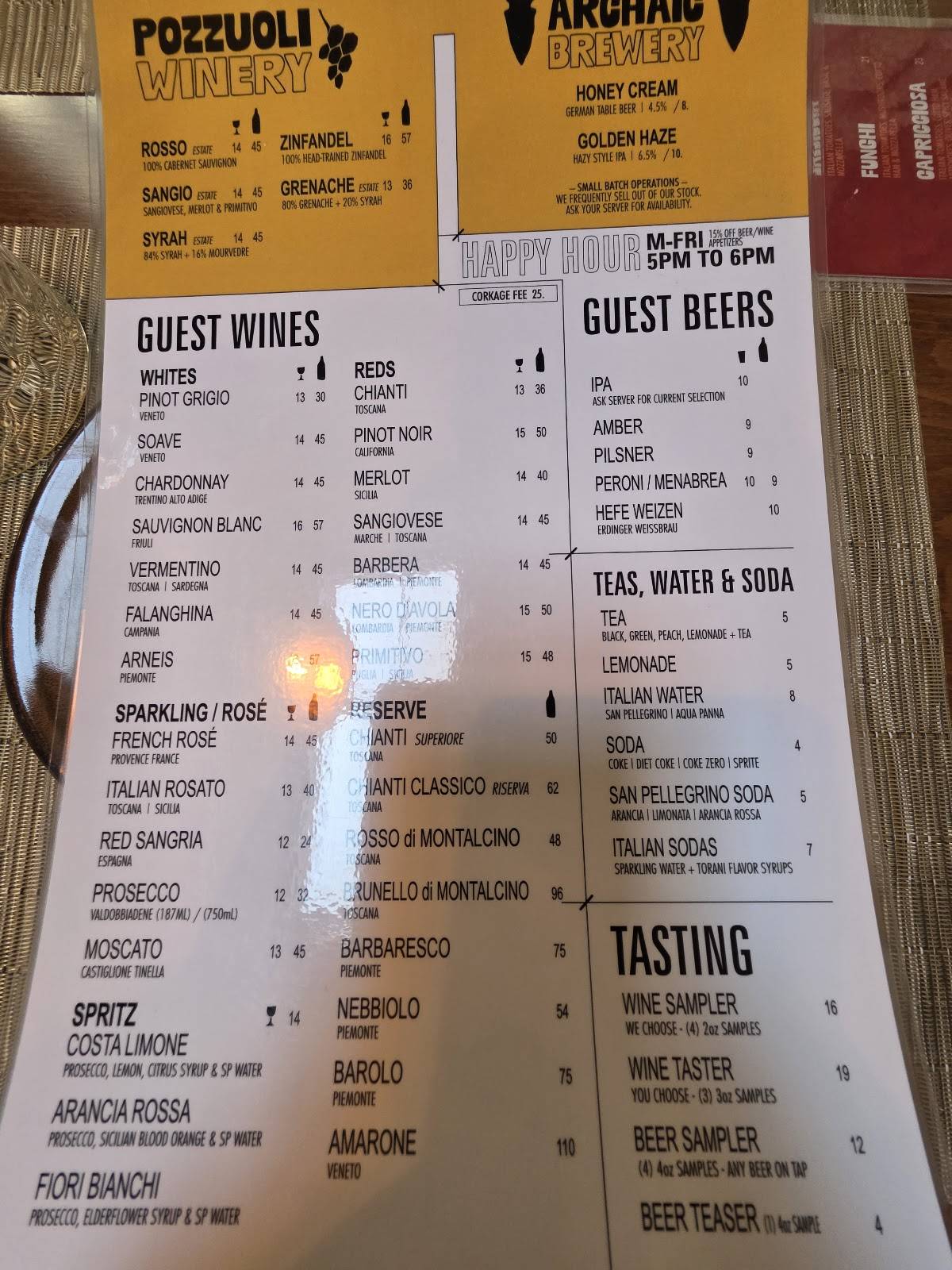 Centro & Storico Cafe меню