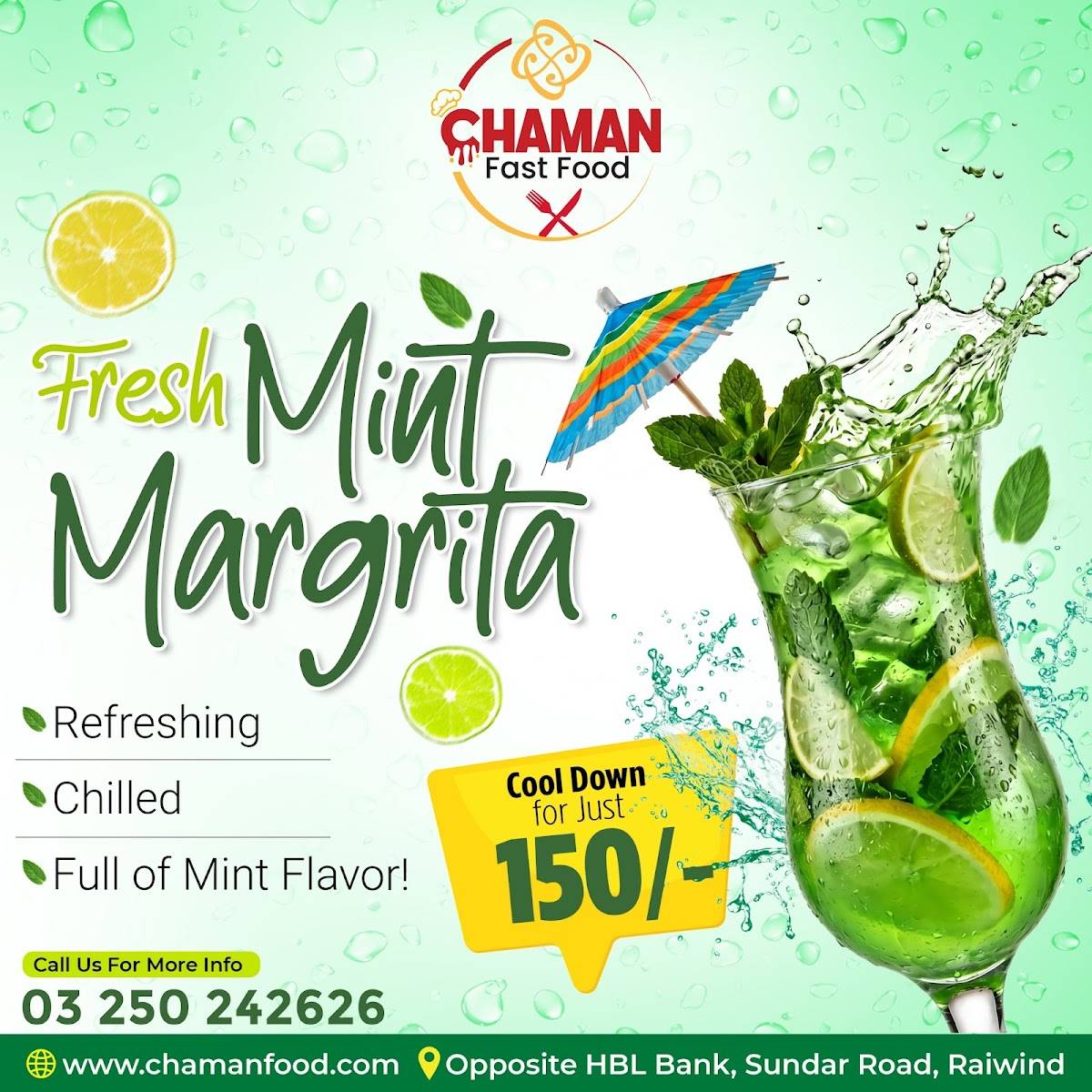 Chaman sweets bakers & fast food меню