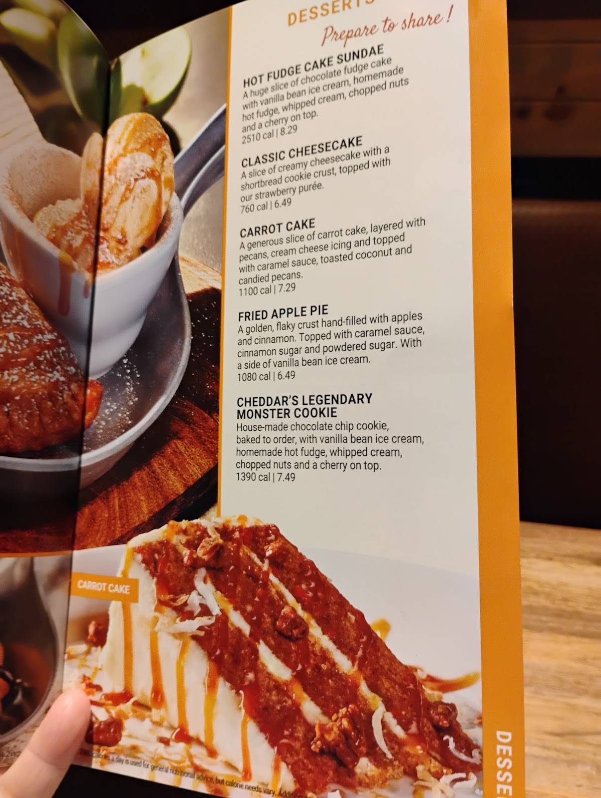 Cheddar's Scratch Kitchen меню