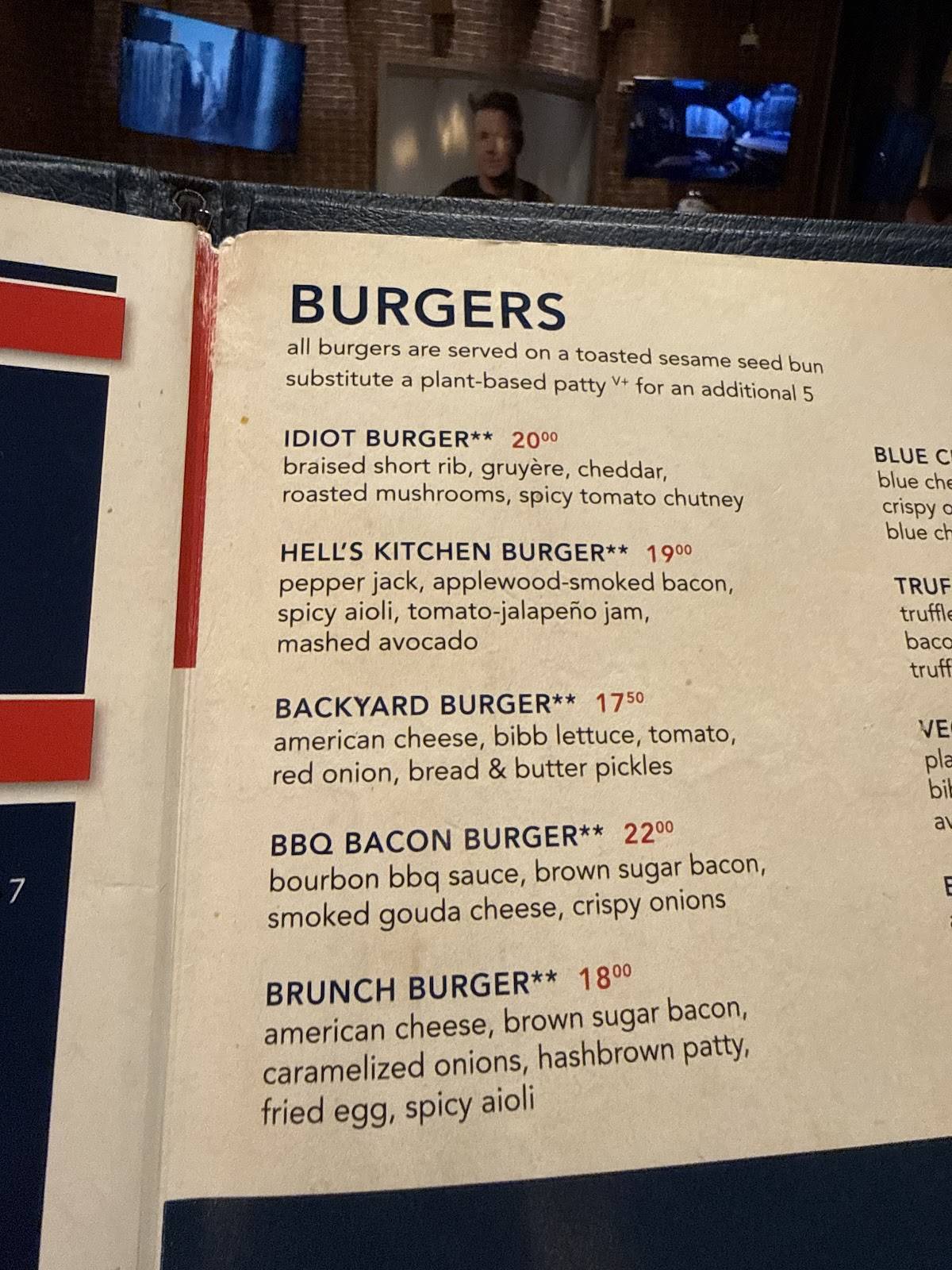 Gordon Ramsay Burger - Chicago меню