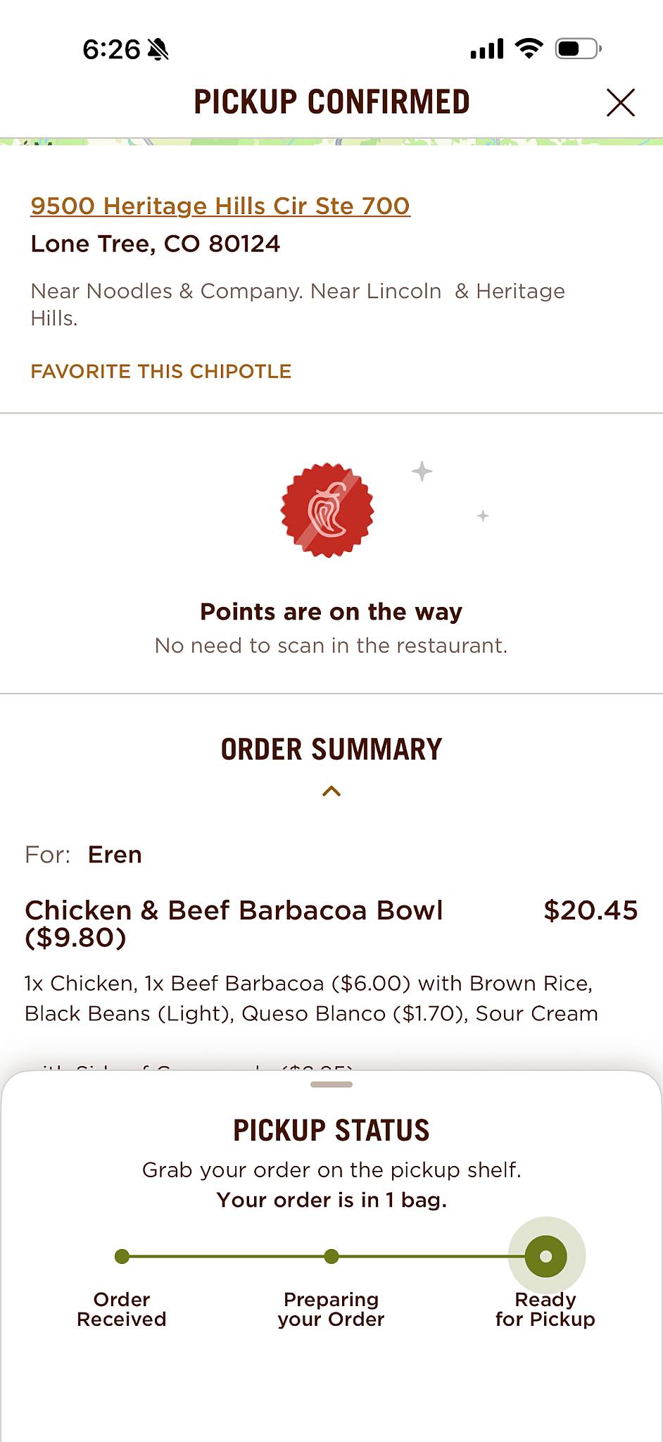 Chipotle Mexican Grill меню