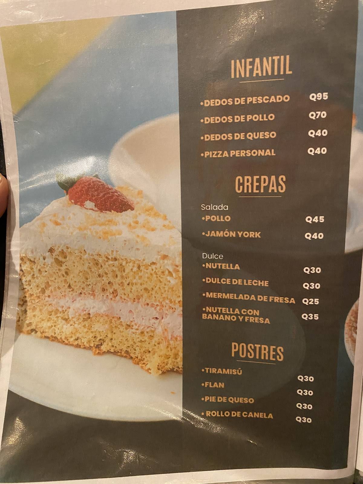 Chochy Bakery Río Dulce меню