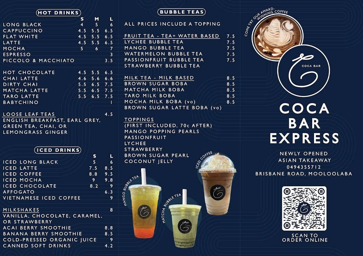 Coca Bar Express меню