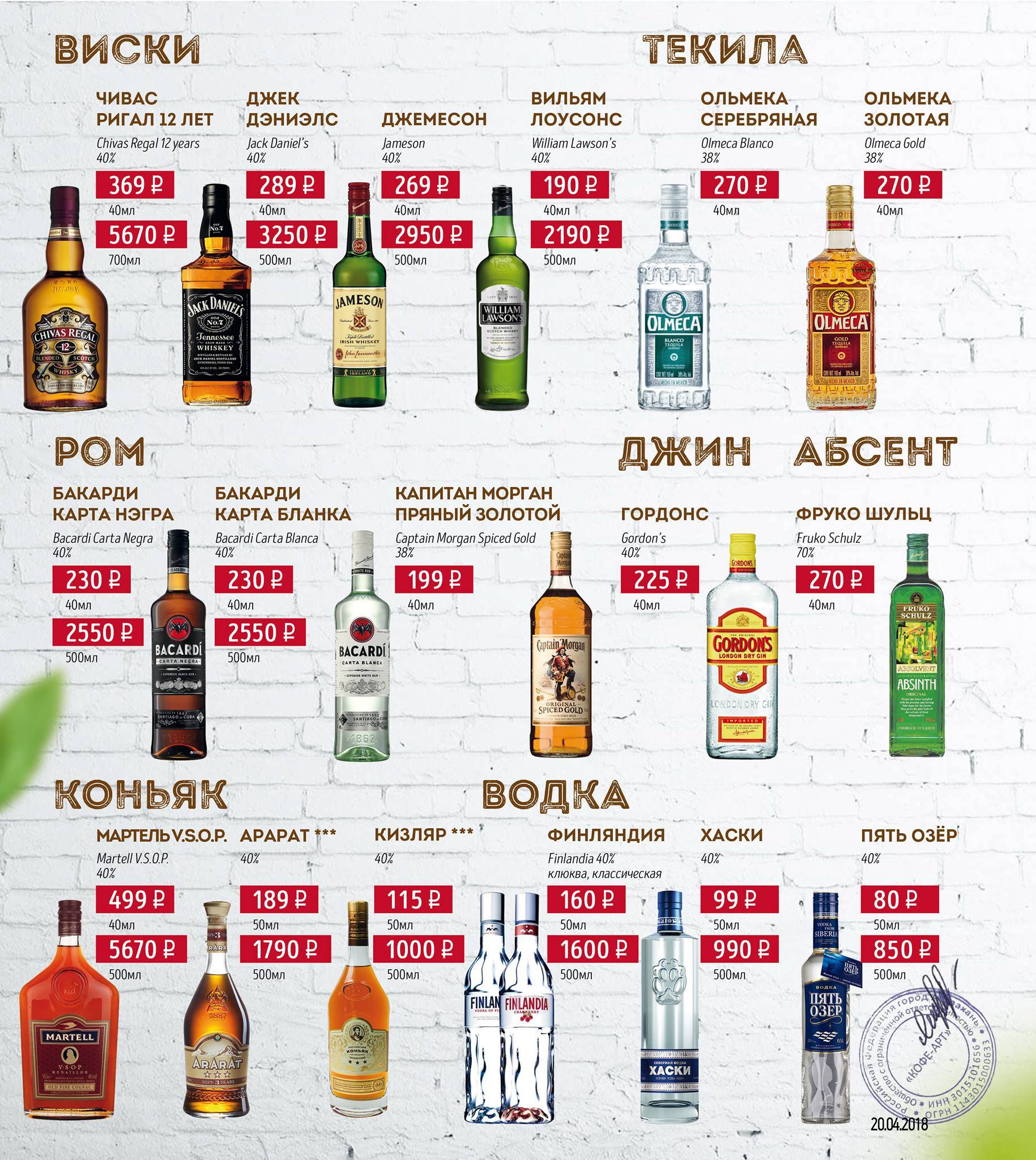 Кофейня на Савушкина меню