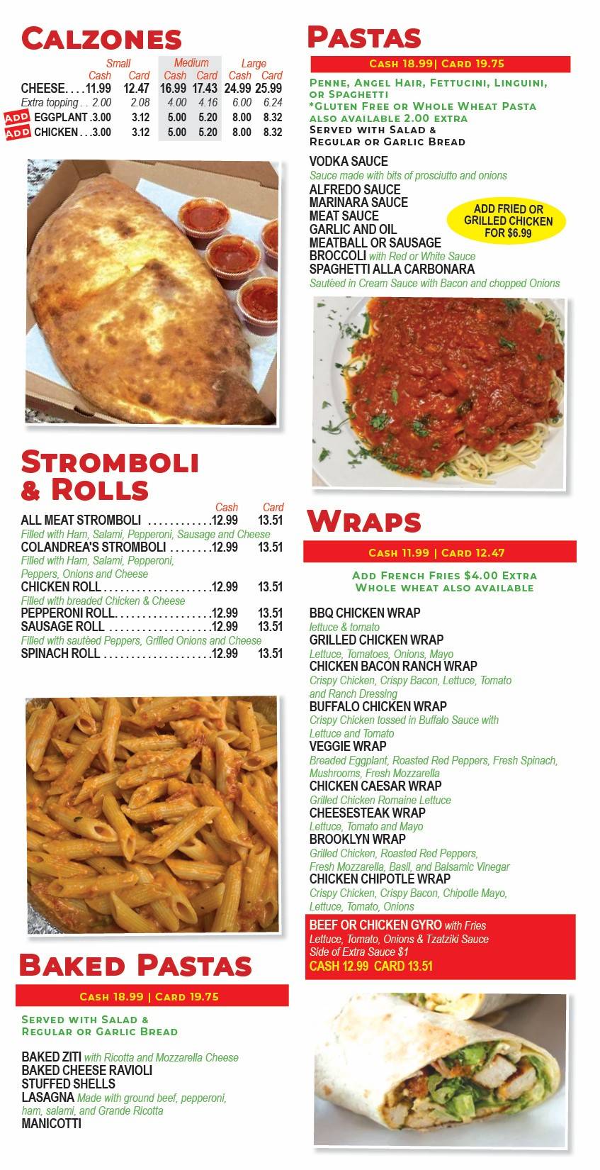 Colandrea Pizza King (Fishkill) меню
