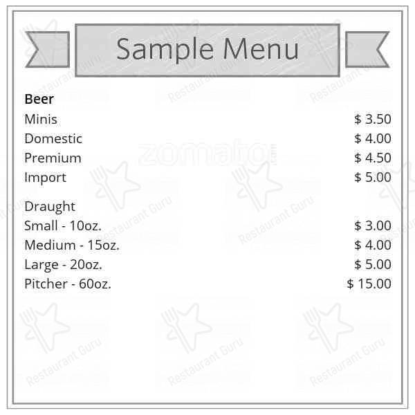 Copos Bar меню