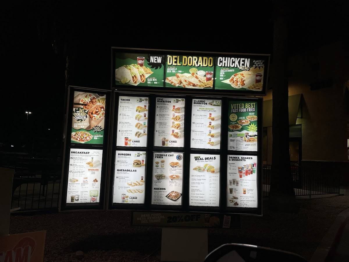 Del Taco меню