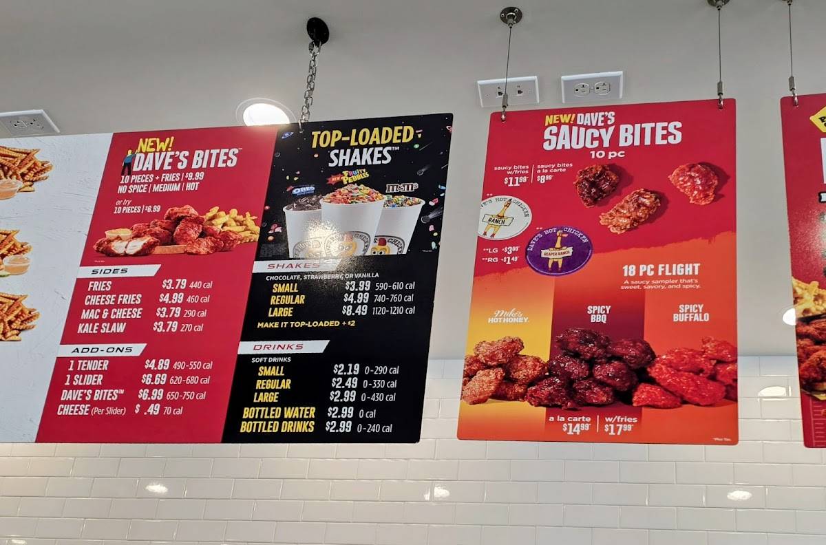 Dave's Hot Chicken меню