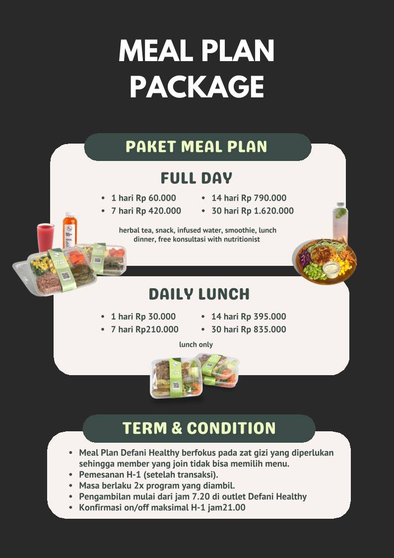 Defani Healthy Store меню