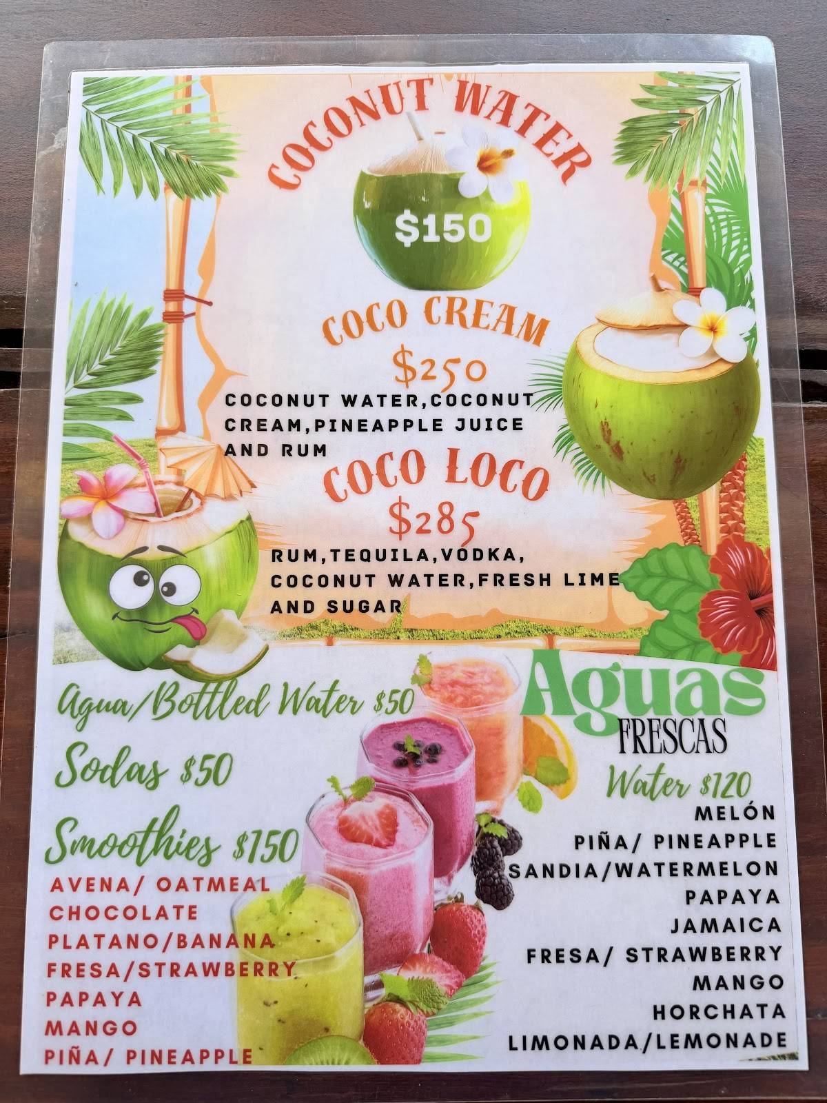 Del Rey SnackBar меню