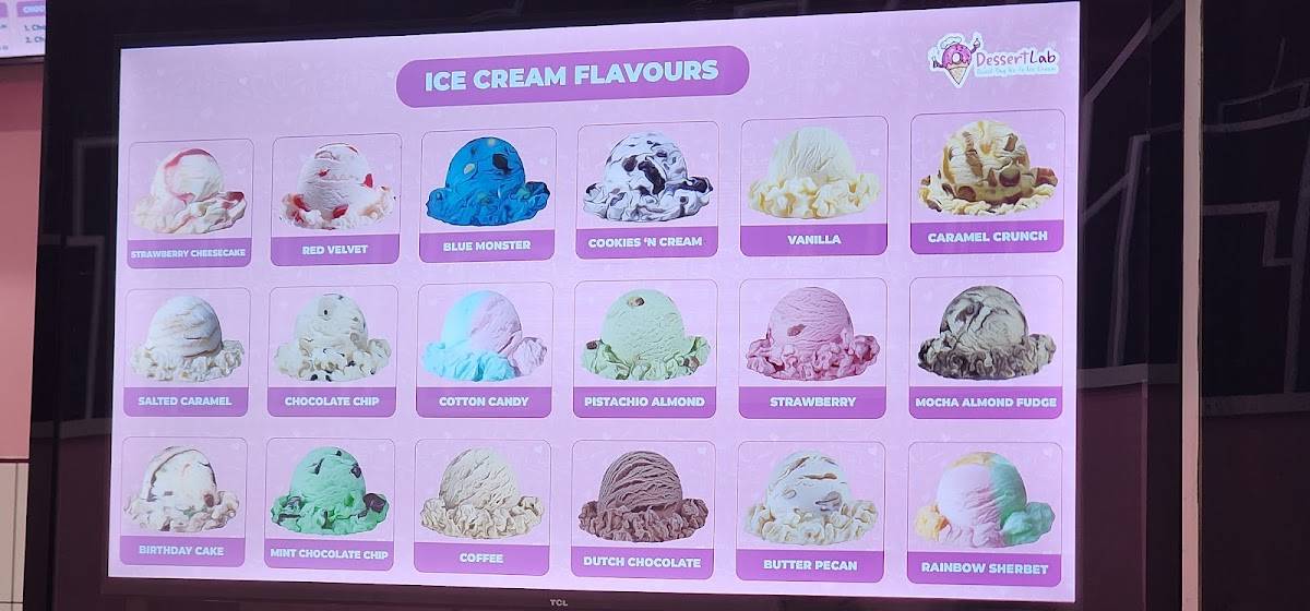 Dessert Lab меню