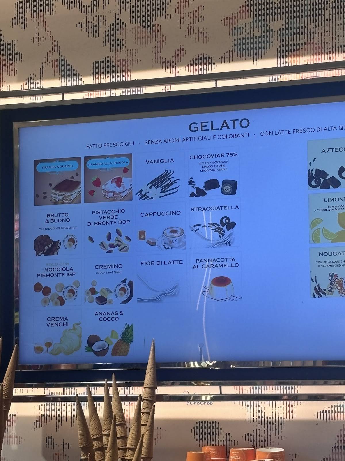 Venchi Cioccolato e Gelato, Roma Stazione Termini меню