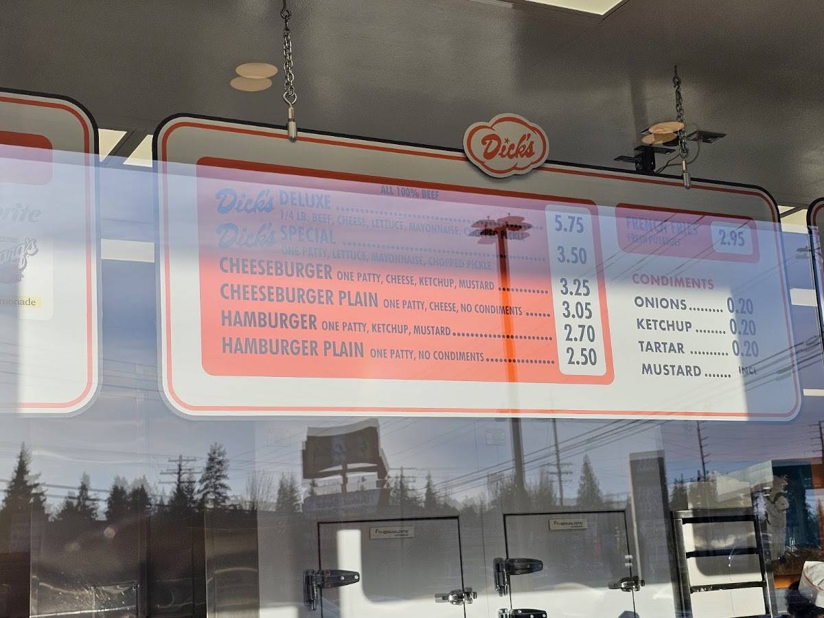 Dick's Drive-In меню