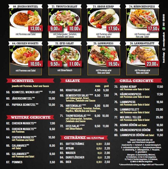 EFES Döner Rodgau меню