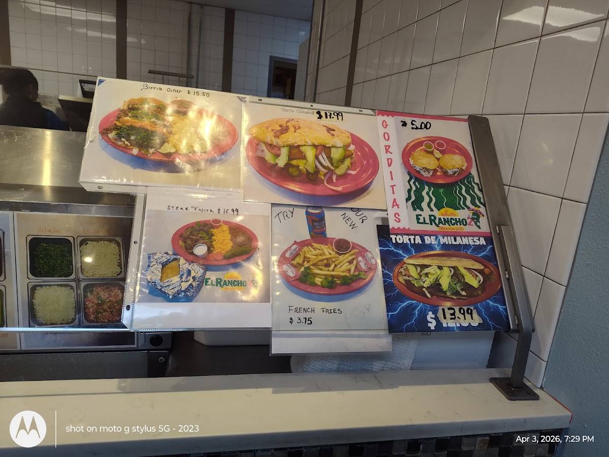 El Rancho 2 Mexican Grill меню