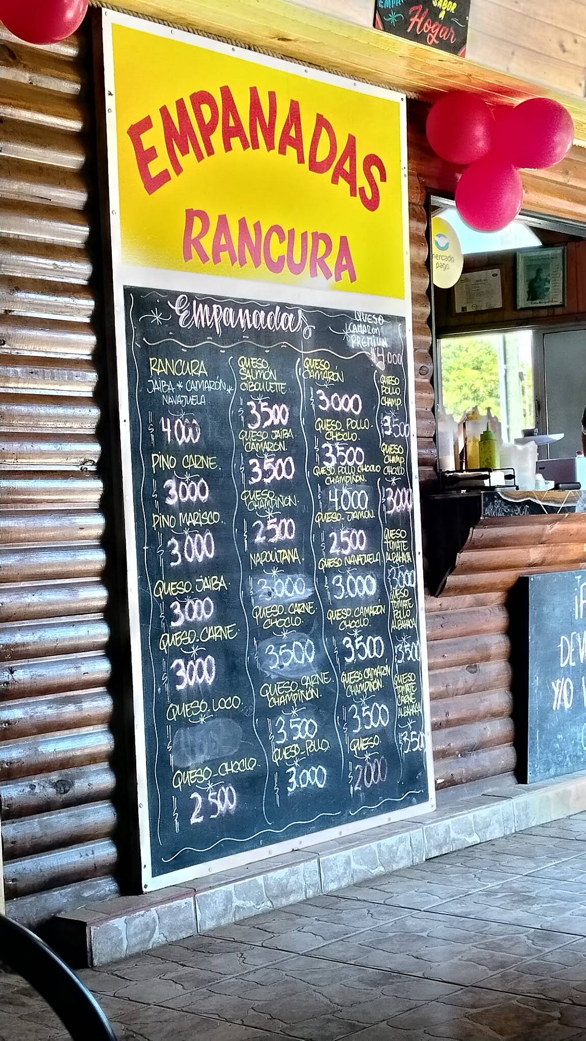 Empanadas Rancura меню