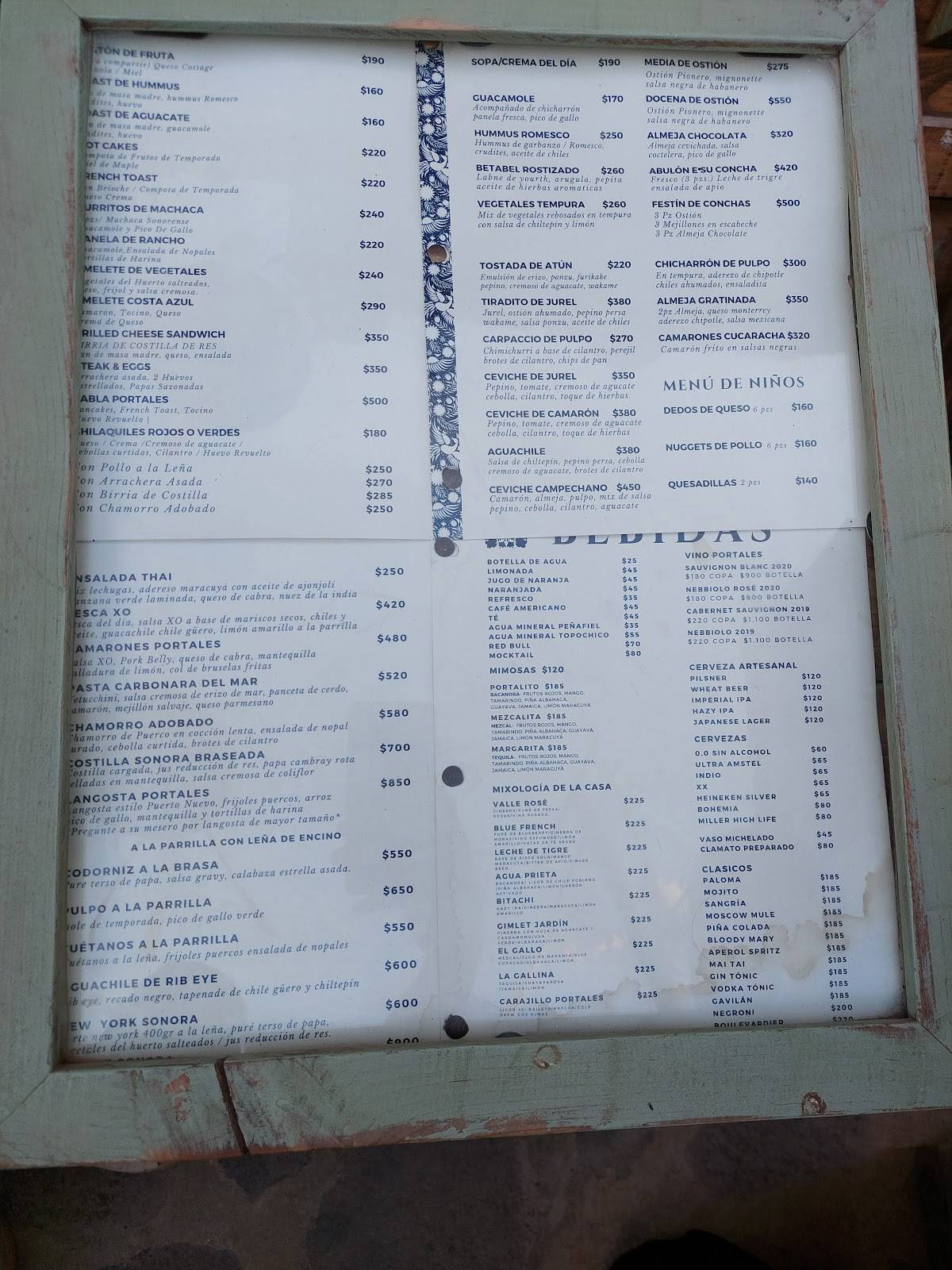 Encanto Restaurante меню